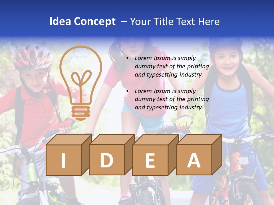 Happy Male Caucasian PowerPoint Template