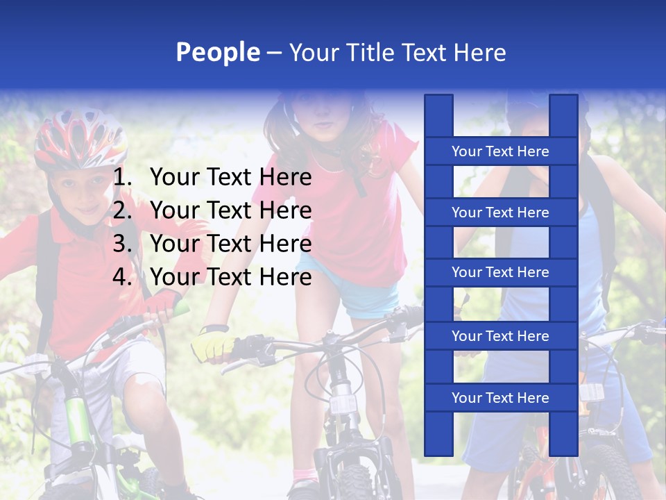 Happy Male Caucasian PowerPoint Template