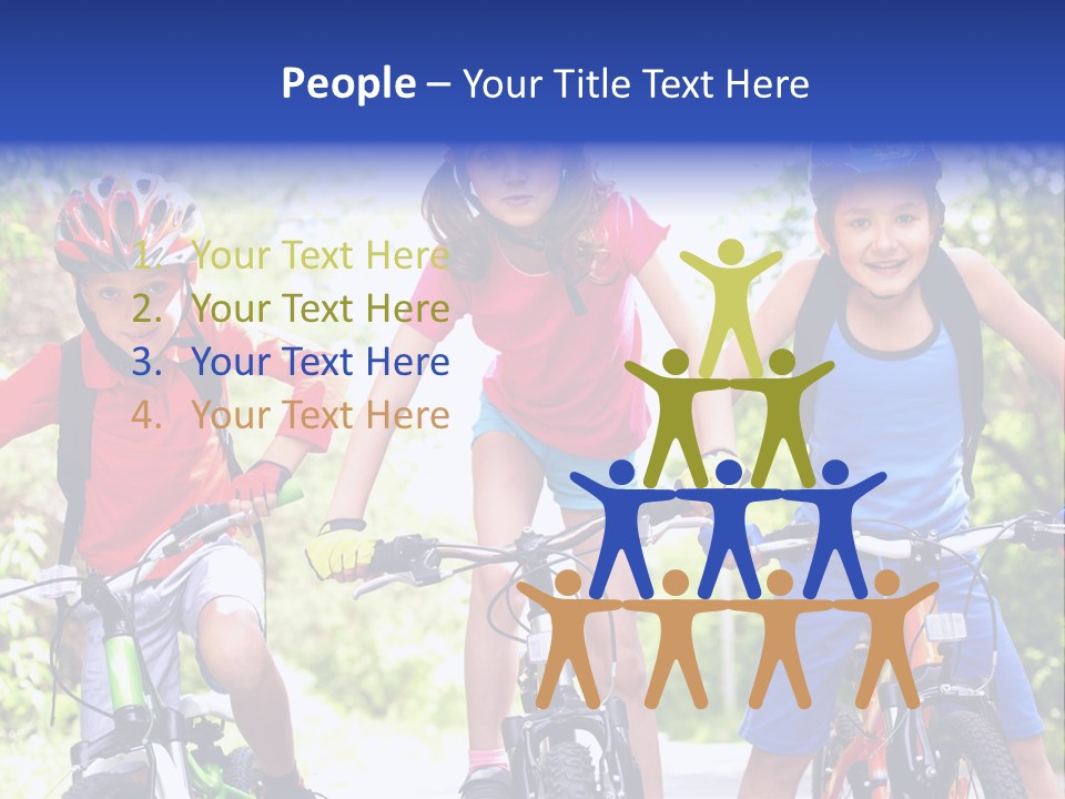 Happy Male Caucasian PowerPoint Template