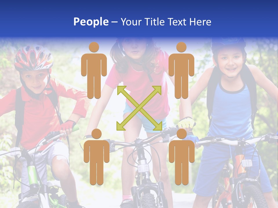 Happy Male Caucasian PowerPoint Template