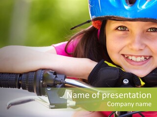 Person Young Cycle PowerPoint Template