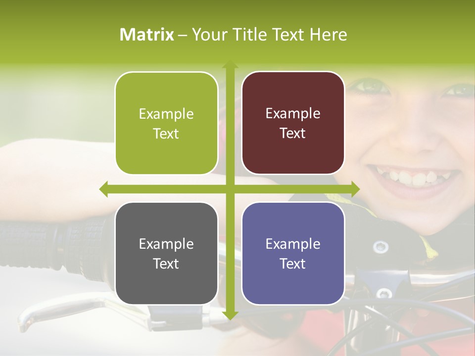 Person Young Cycle PowerPoint Template