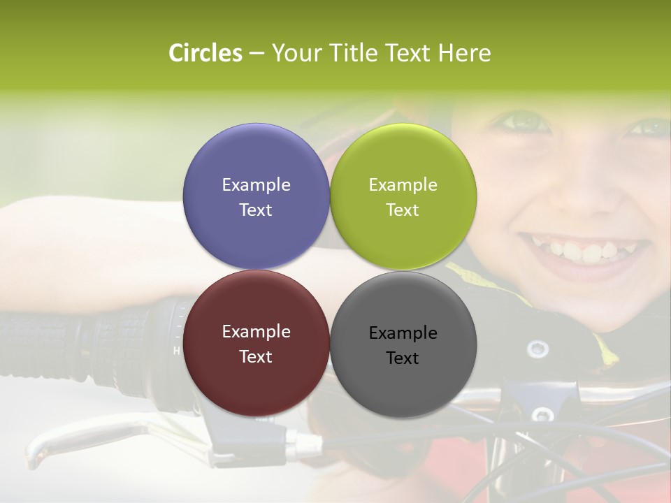 Person Young Cycle PowerPoint Template