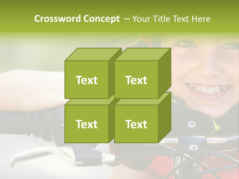 Person Young Cycle PowerPoint Template