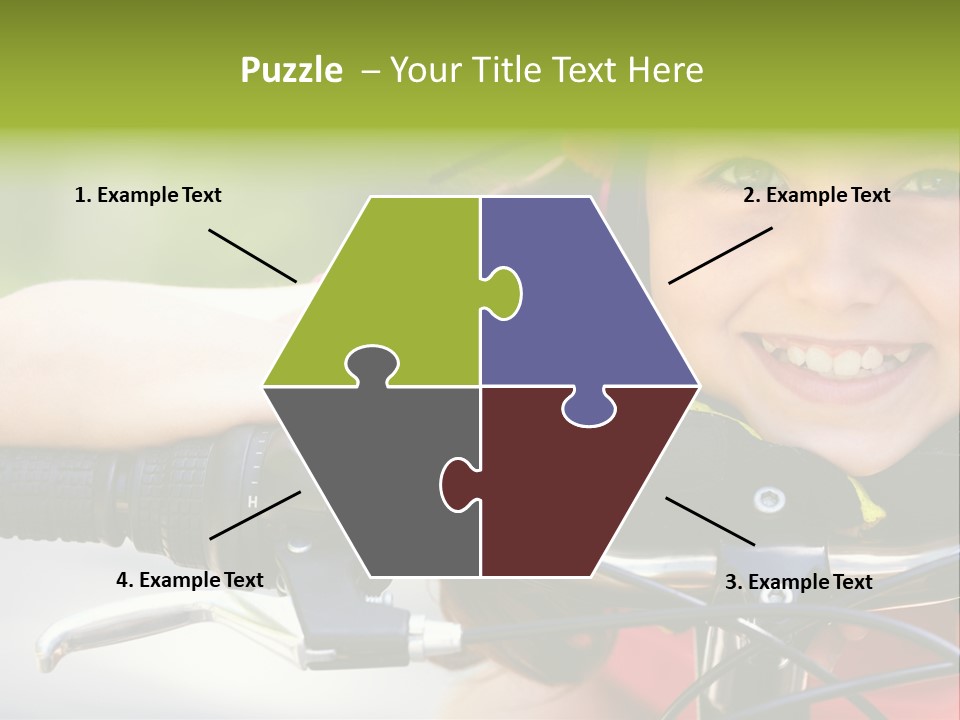 Person Young Cycle PowerPoint Template