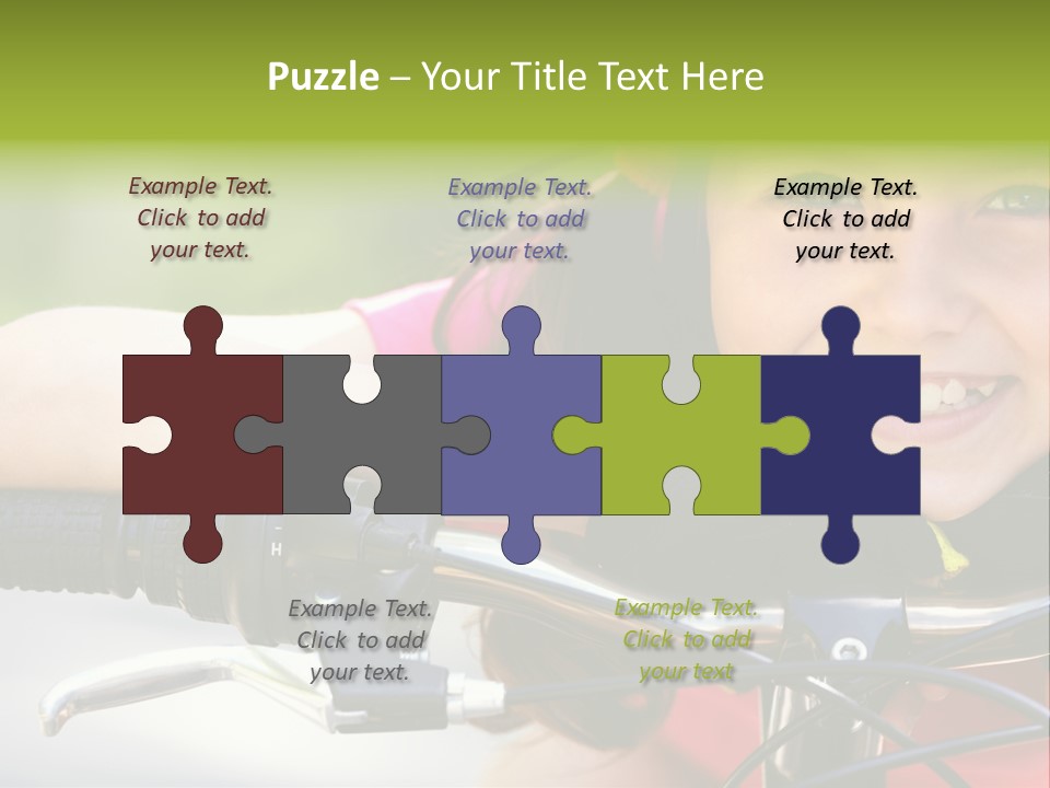 Person Young Cycle PowerPoint Template