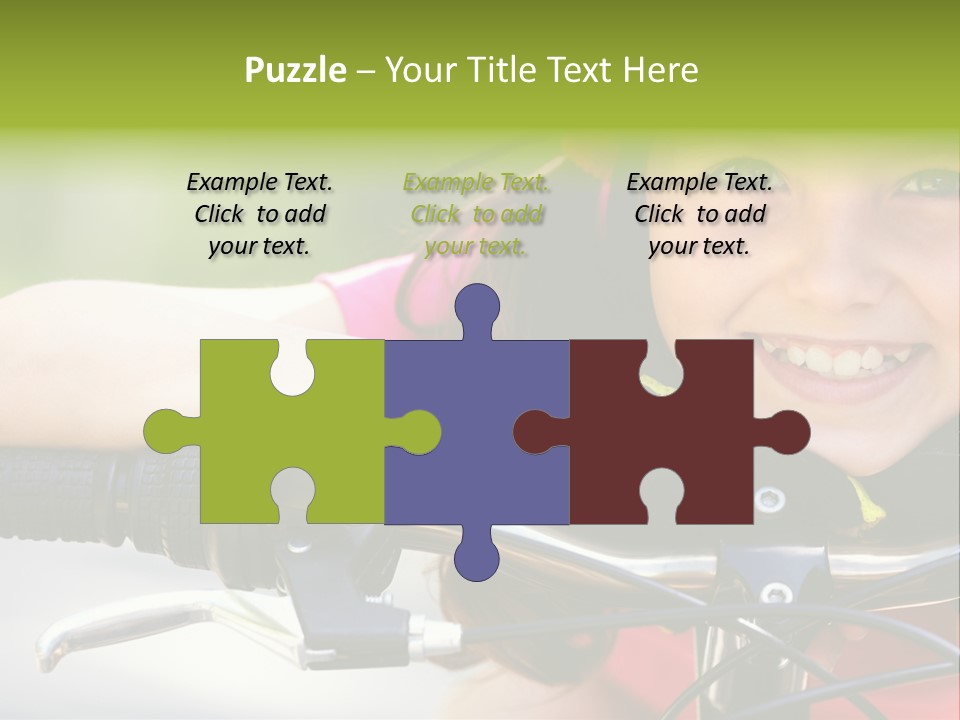 Person Young Cycle PowerPoint Template