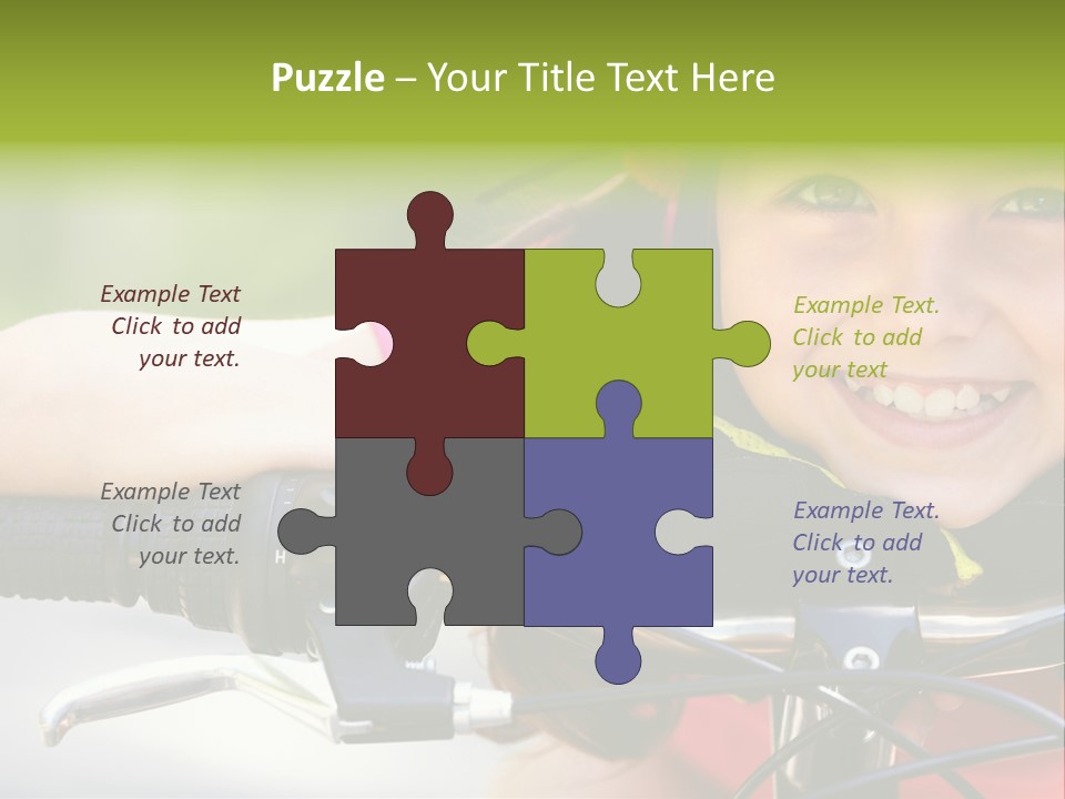 Person Young Cycle PowerPoint Template