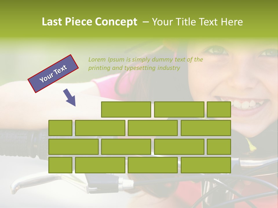 Person Young Cycle PowerPoint Template