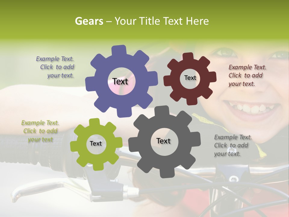 Person Young Cycle PowerPoint Template