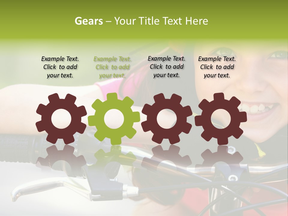 Person Young Cycle PowerPoint Template