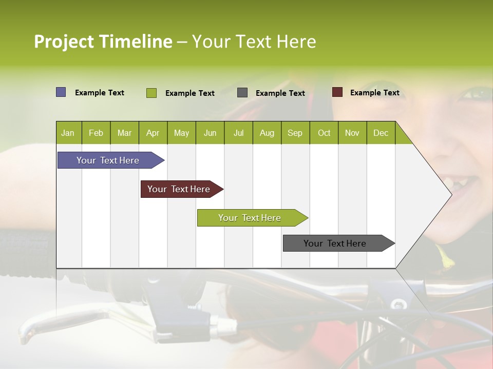 Person Young Cycle PowerPoint Template