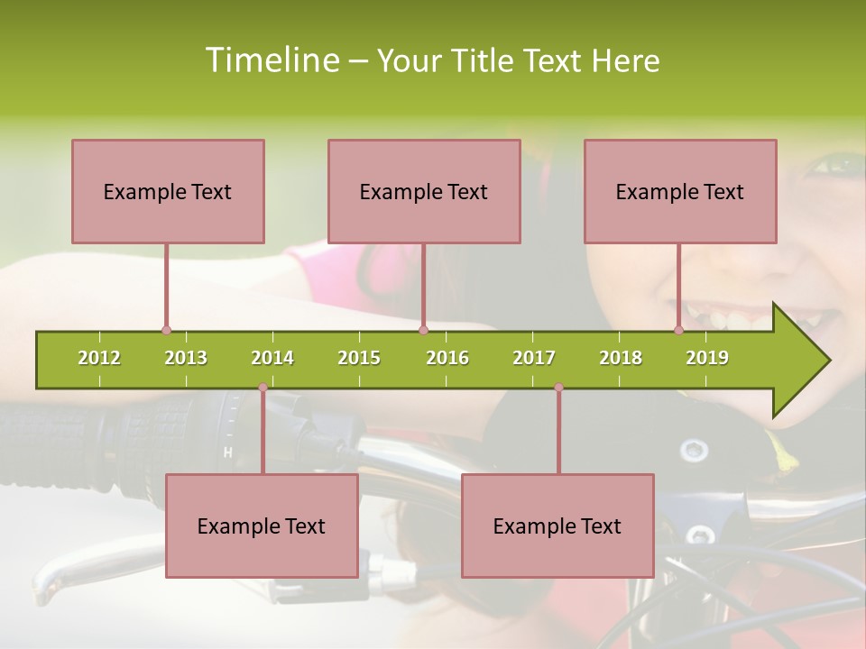 Person Young Cycle PowerPoint Template