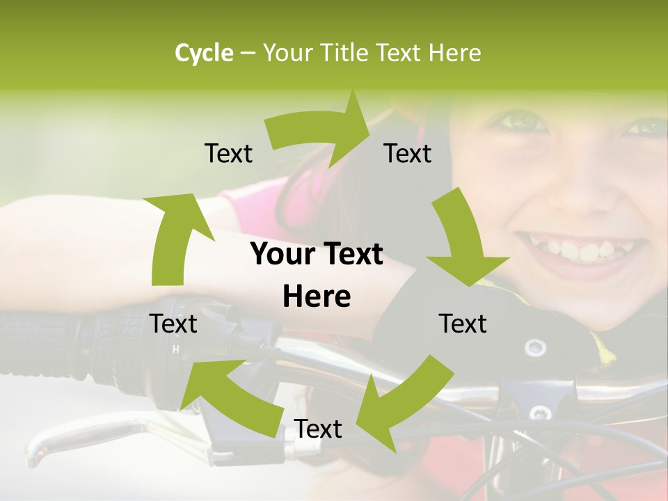 Person Young Cycle PowerPoint Template