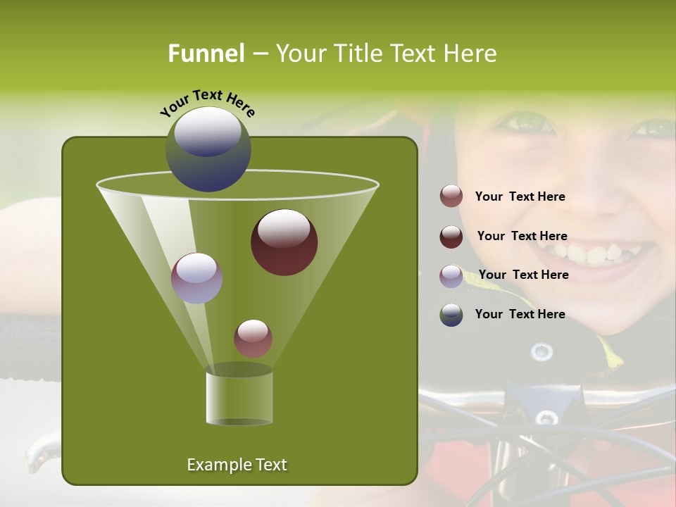Person Young Cycle PowerPoint Template