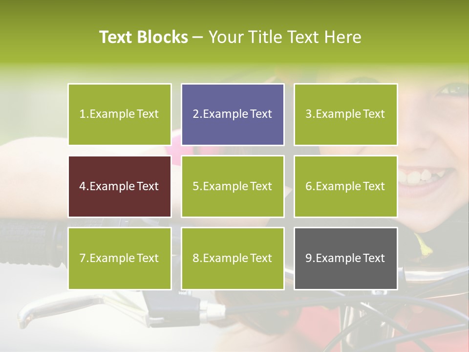 Person Young Cycle PowerPoint Template