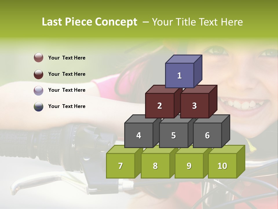 Person Young Cycle PowerPoint Template