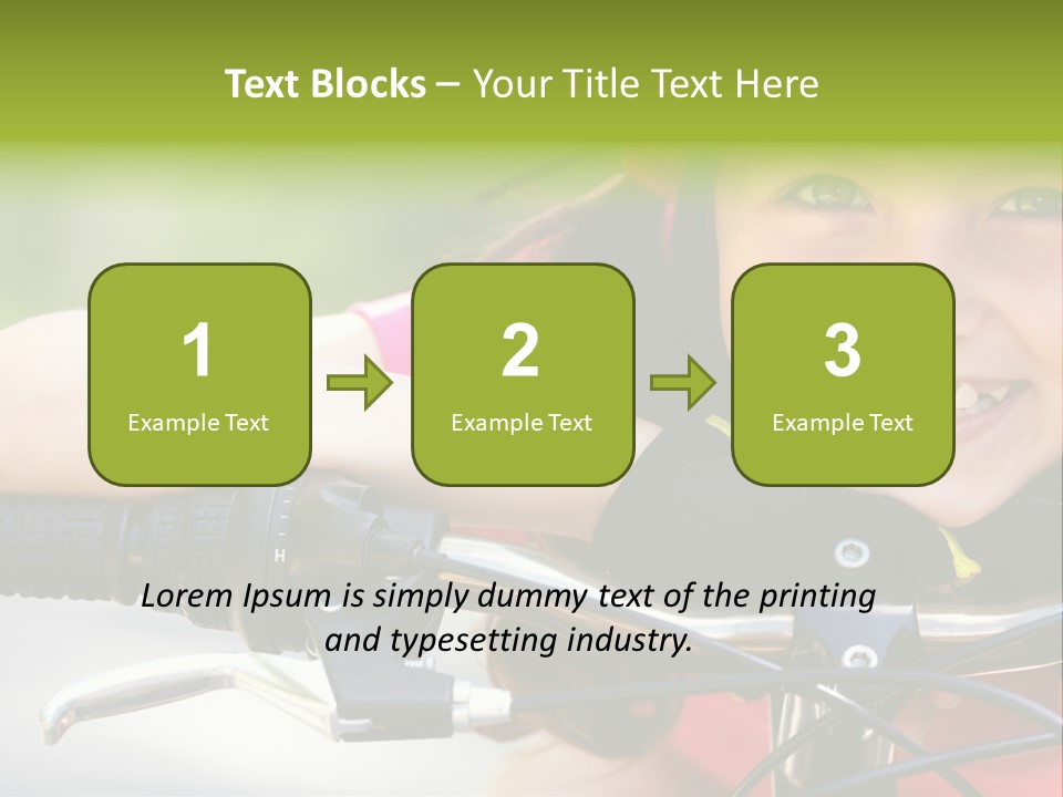 Person Young Cycle PowerPoint Template