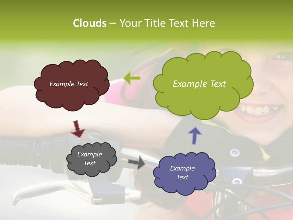 Person Young Cycle PowerPoint Template