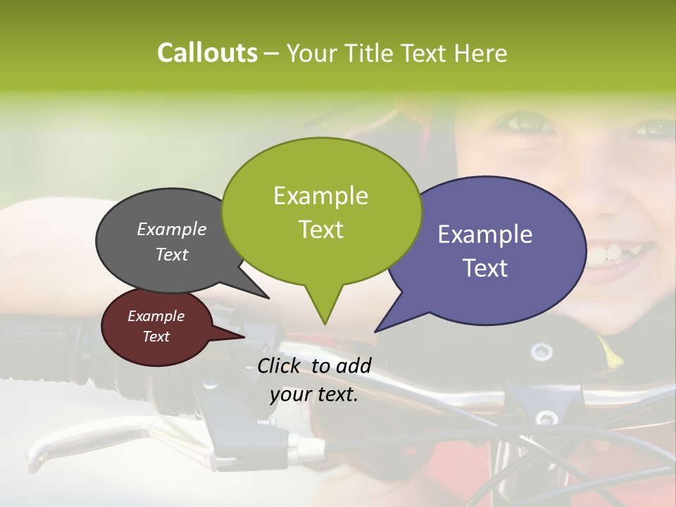 Person Young Cycle PowerPoint Template