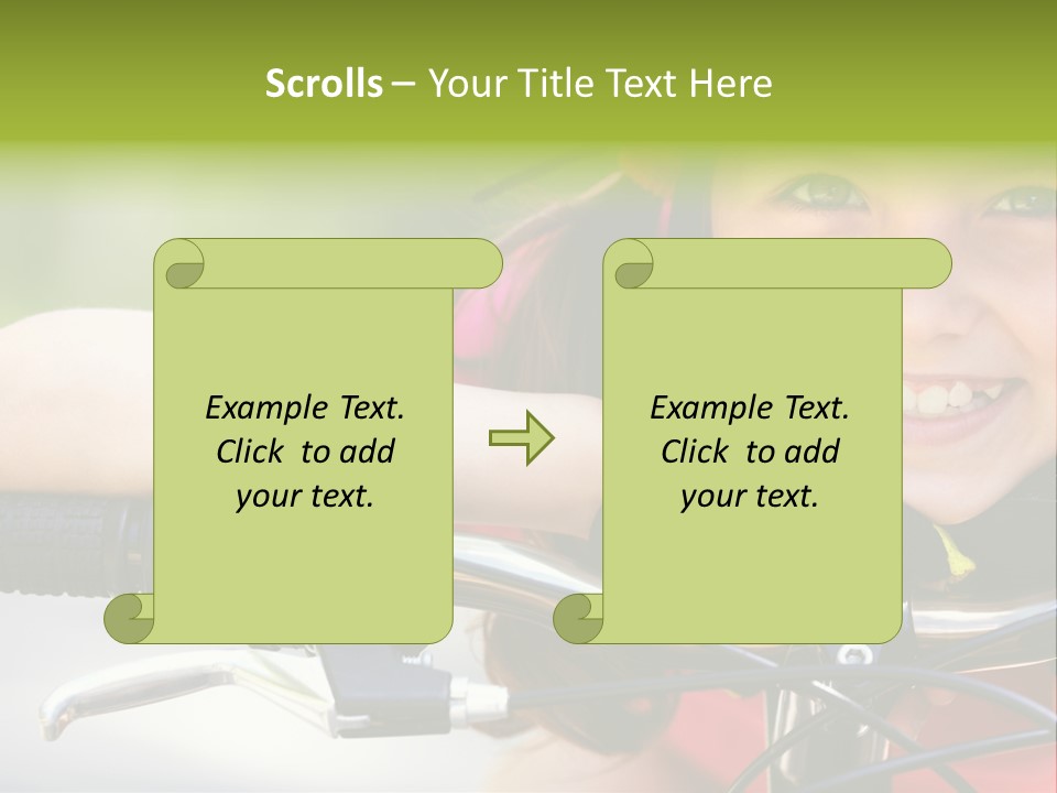 Person Young Cycle PowerPoint Template
