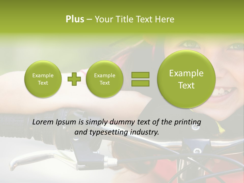 Person Young Cycle PowerPoint Template