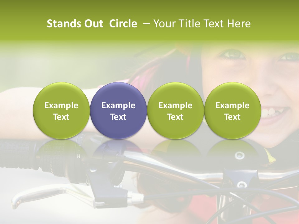 Person Young Cycle PowerPoint Template