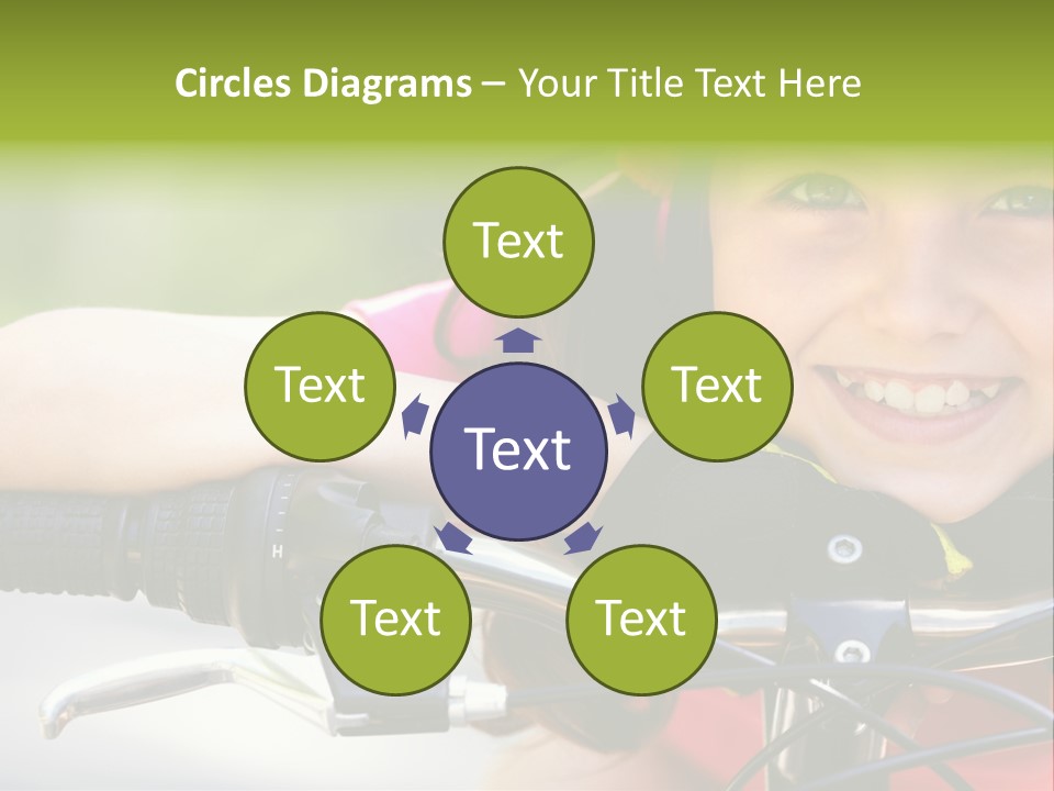 Person Young Cycle PowerPoint Template