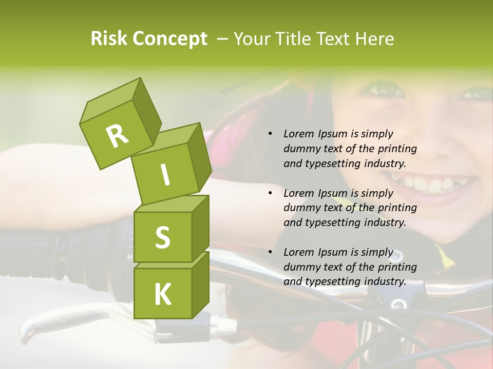 Person Young Cycle PowerPoint Template