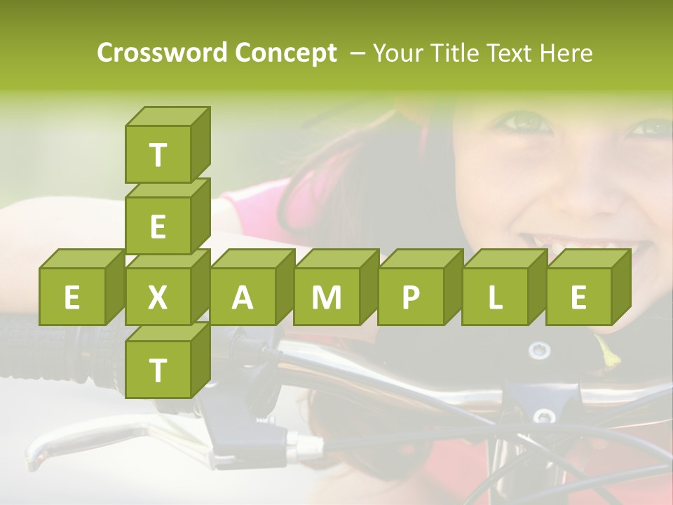 Person Young Cycle PowerPoint Template