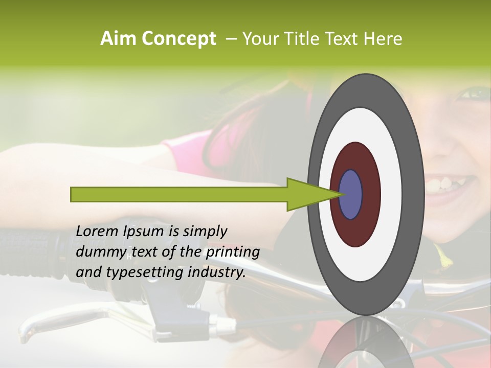 Person Young Cycle PowerPoint Template