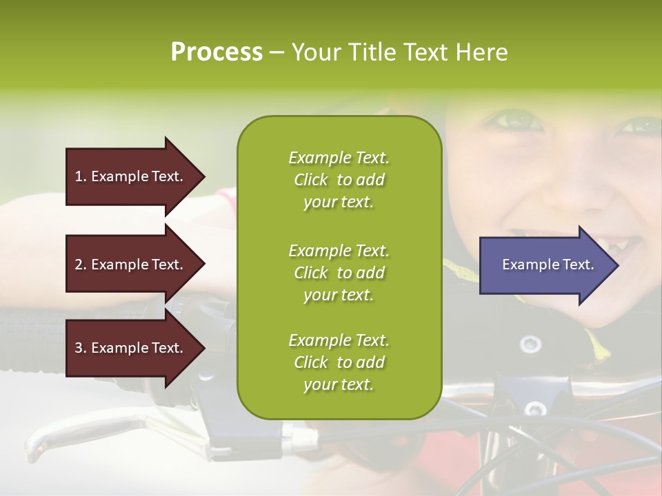 Person Young Cycle PowerPoint Template