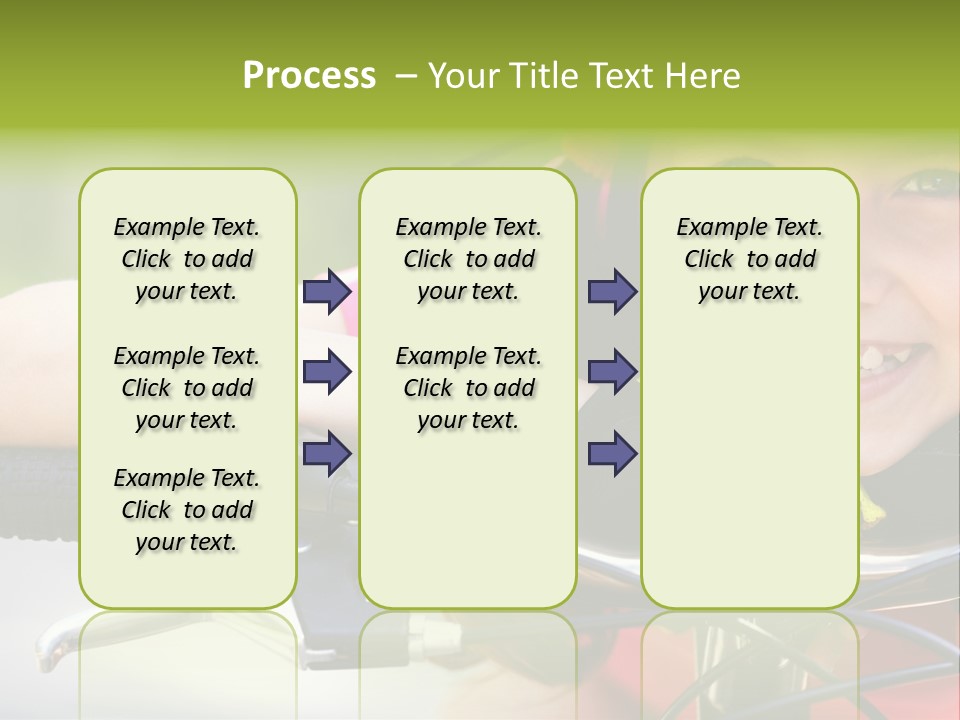 Person Young Cycle PowerPoint Template