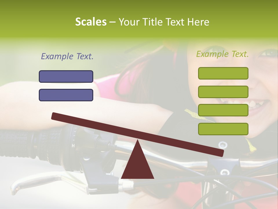 Person Young Cycle PowerPoint Template