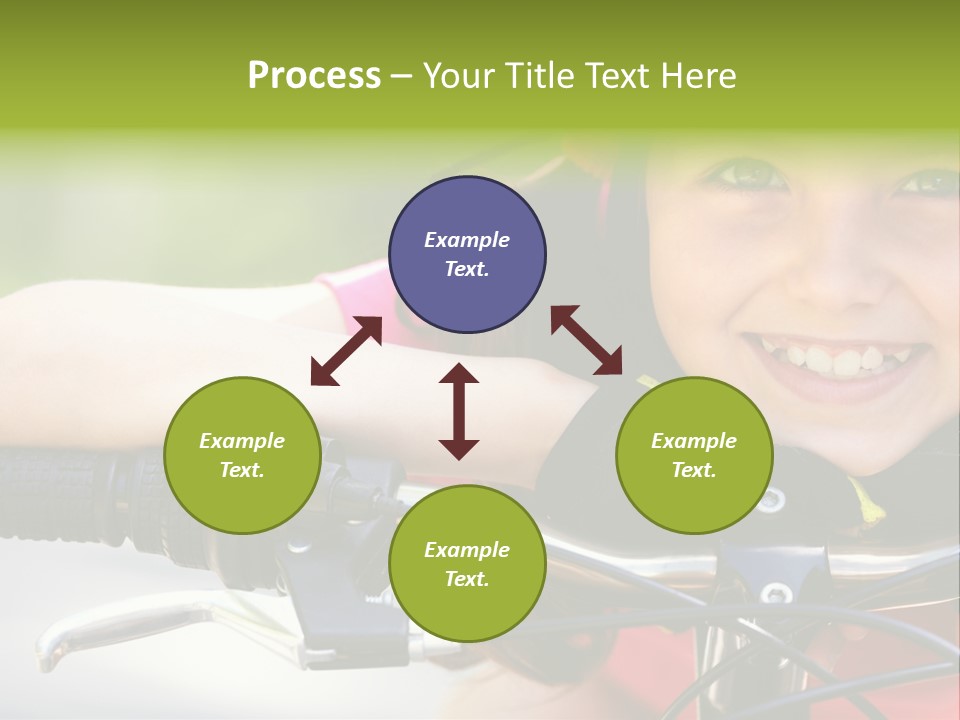 Person Young Cycle PowerPoint Template
