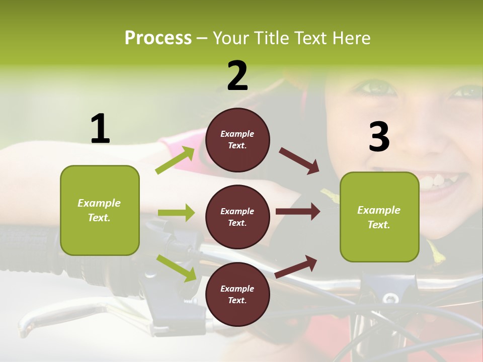 Person Young Cycle PowerPoint Template