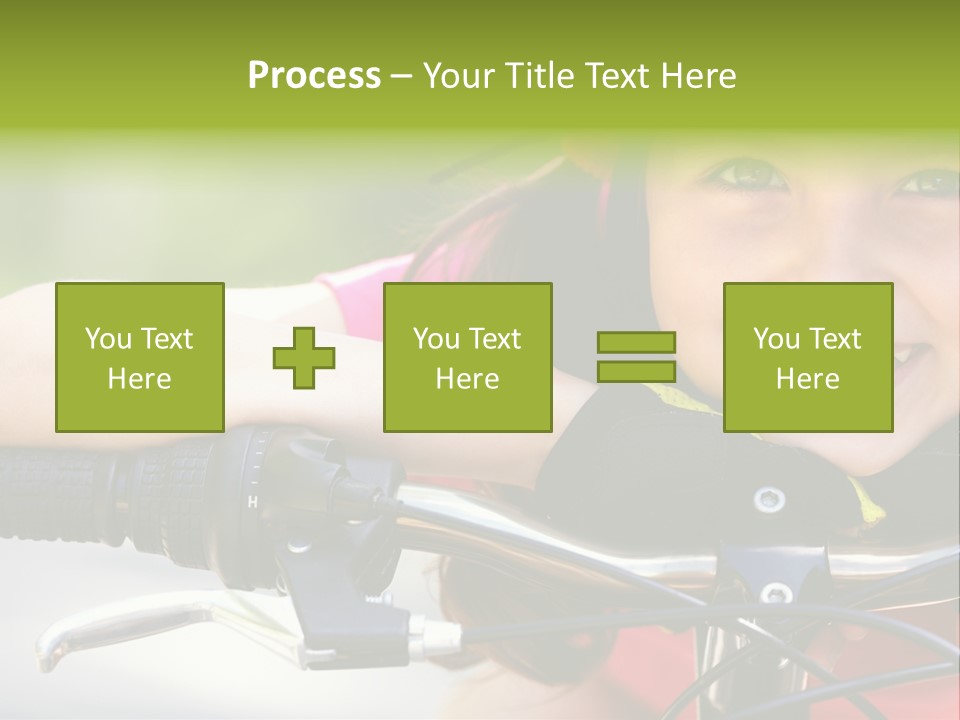 Person Young Cycle PowerPoint Template