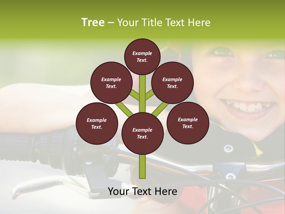 Person Young Cycle PowerPoint Template