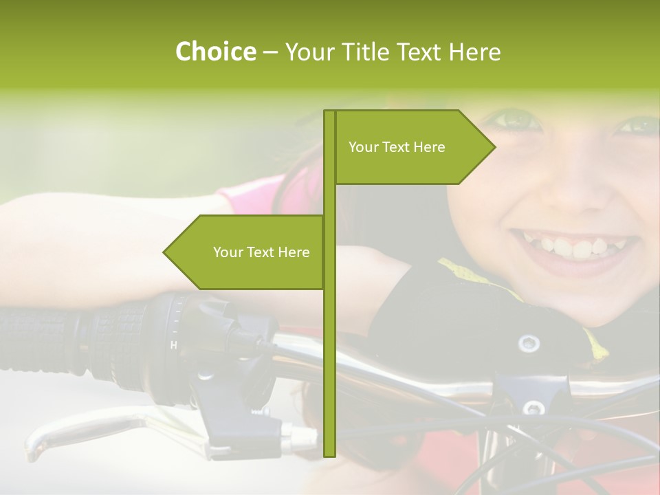 Person Young Cycle PowerPoint Template