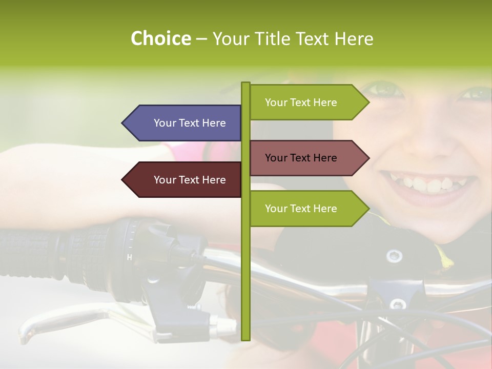 Person Young Cycle PowerPoint Template