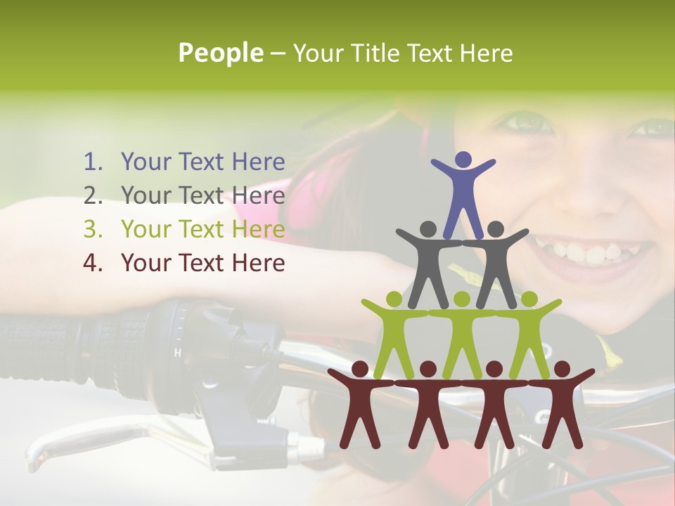 Person Young Cycle PowerPoint Template