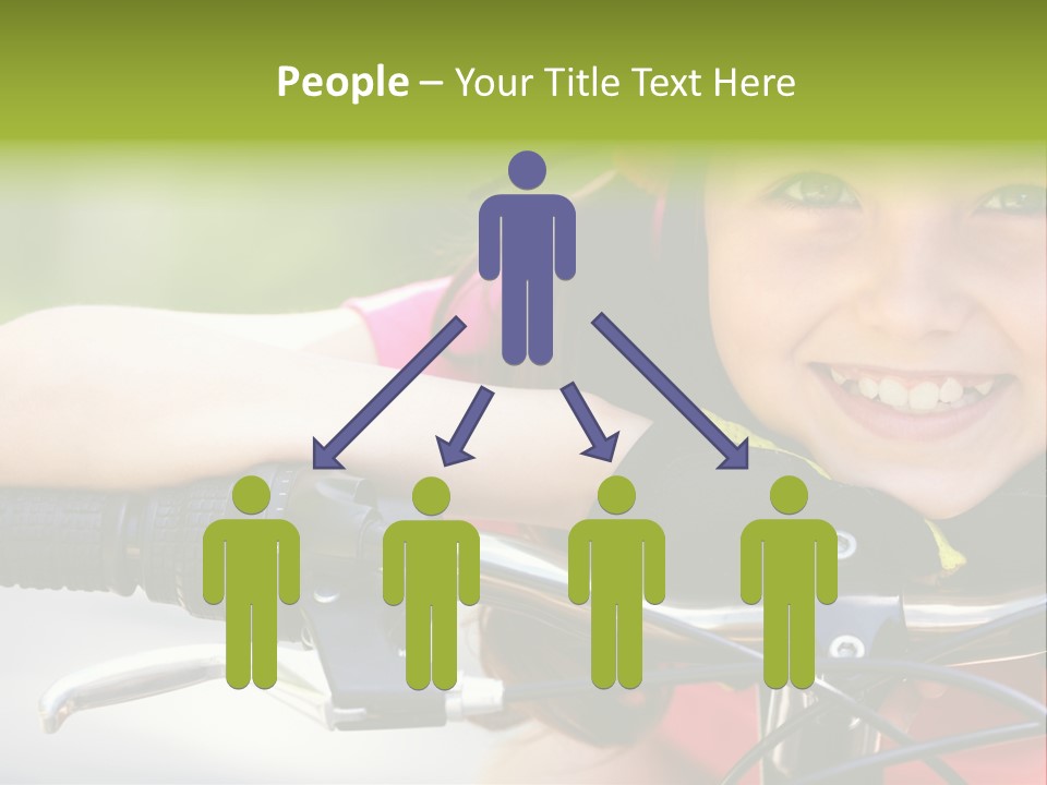 Person Young Cycle PowerPoint Template