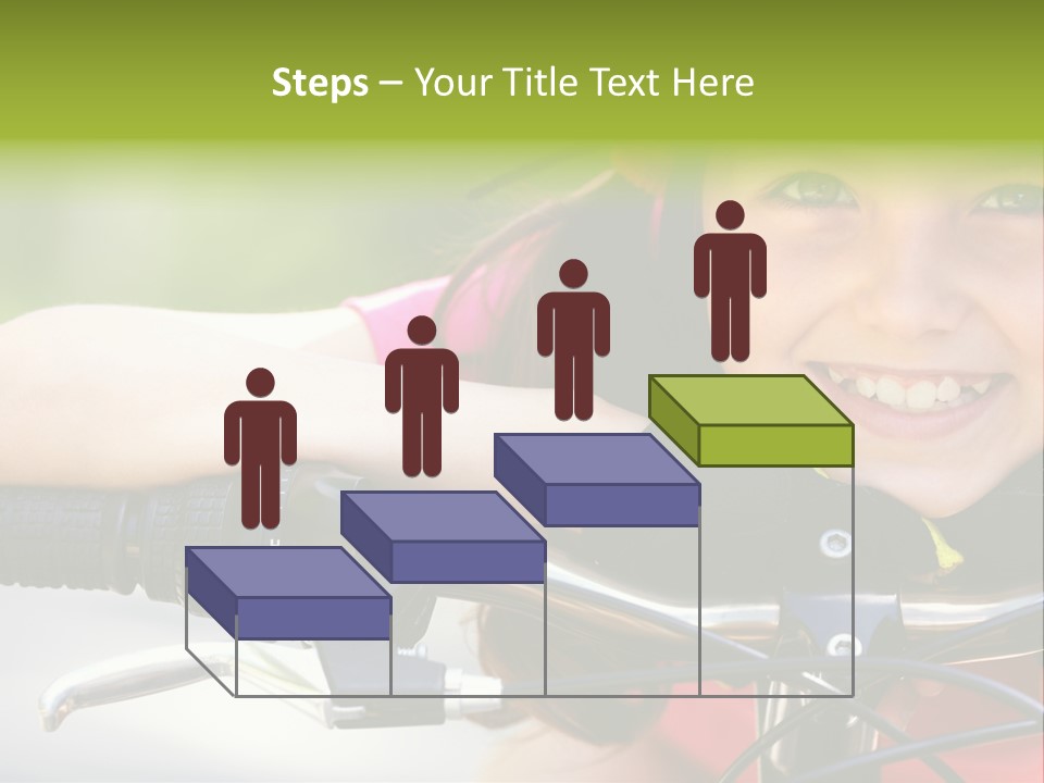Person Young Cycle PowerPoint Template