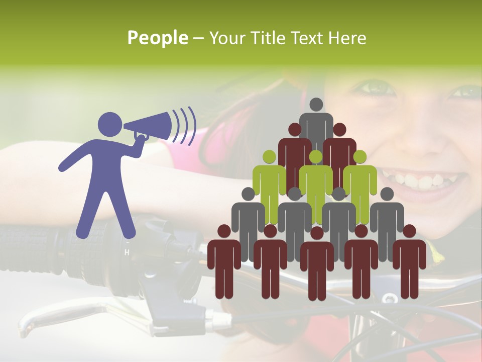 Person Young Cycle PowerPoint Template