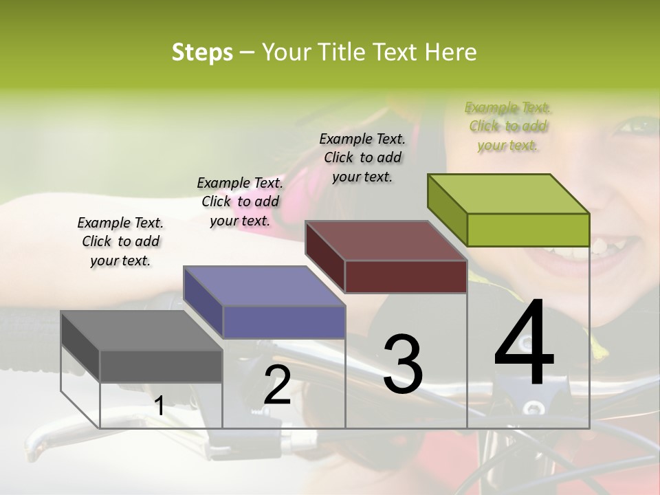 Person Young Cycle PowerPoint Template