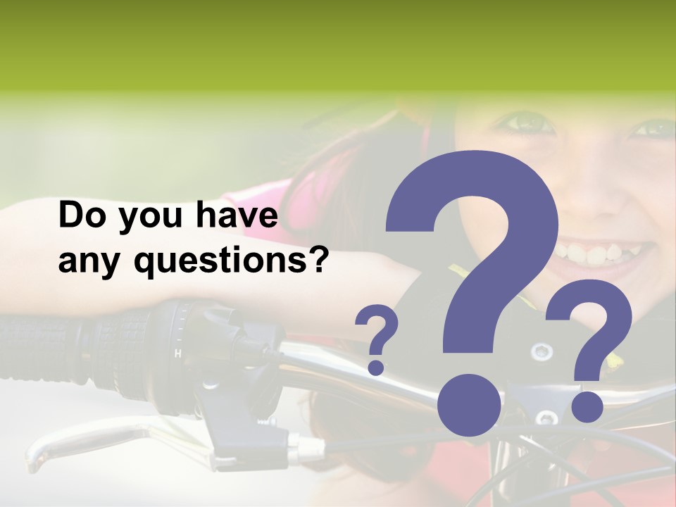 Person Young Cycle PowerPoint Template