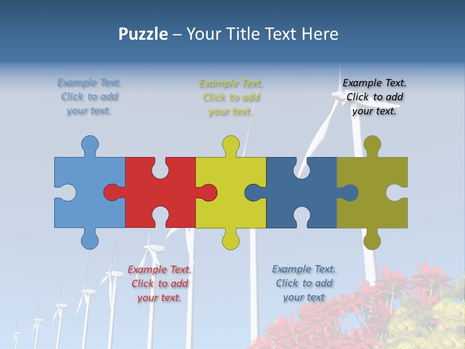 Fields Eolienne Wind PowerPoint Template