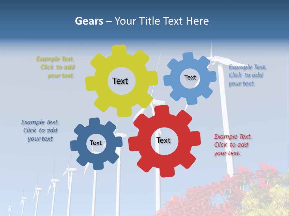 Fields Eolienne Wind PowerPoint Template