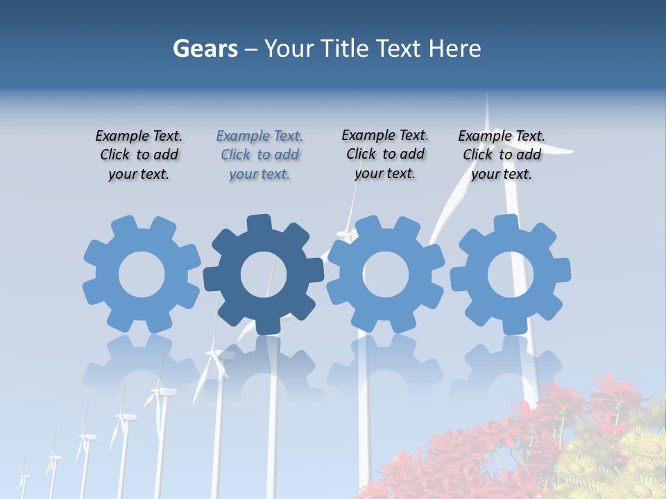 Fields Eolienne Wind PowerPoint Template