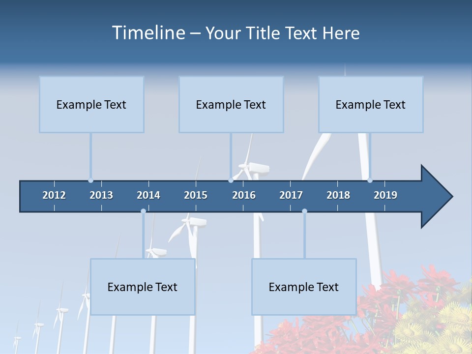 Fields Eolienne Wind PowerPoint Template